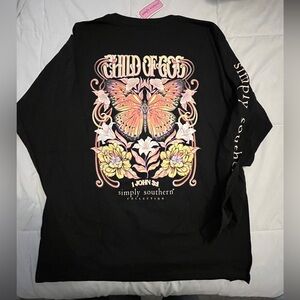 Simply Southern “Child of God” T-shirt. Black. Size Large